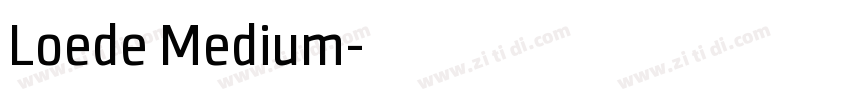 Loede Medium字体转换